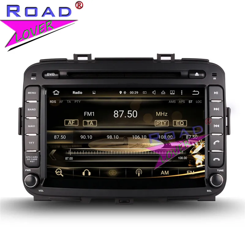 Sale Roadlover Android 9.0 Car DVD Automotive Player Radio For KIA CAarens 2013- New Stereo GPS Navigation Magnitol Double Din Video 2