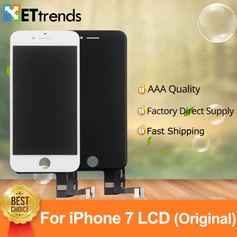 

2Pcs 100% Original Refurbished LCD For iPhone 7 LCD Screen Touch Digitizer Full Assembly One by One Tested DHL Free Shipping
