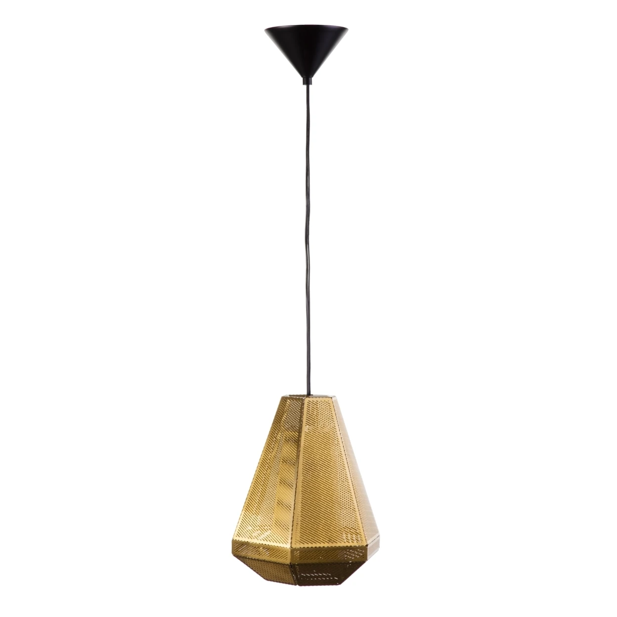 Cell Tall Pendant - Brass (1)
