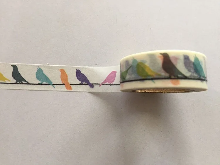 Лента jiataihe bird washi искусственная птица diy mt новая самоклеящаяся лента бесплатная