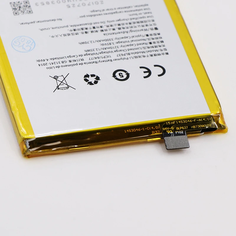 Аккумулятор DyGod 3300 мАч BLP637 для OnePlus 5 5T 1 + Высококачественная сменная стандартная