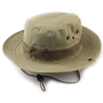 

New bucket hats outdoor jungle military camouflage bob hat fishing camping barbecue cotton mountain climbing hat