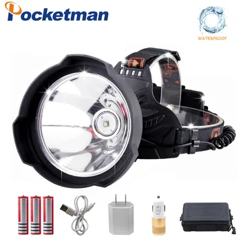 

Pocketman LED headlamp 5000Lumens Headlight USB Rechargeable Super Bright LED Hardhat Light,Hard Hat Head Lamp Powerful use