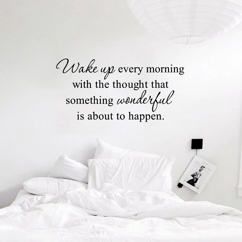 Wake Up Every Morning Something Wonderful Happen Quote Vinyl Wall Decal Sticker Wake Up Every Morning Something Wonderful Happen Quote Vinyl Wall Decal Sticker