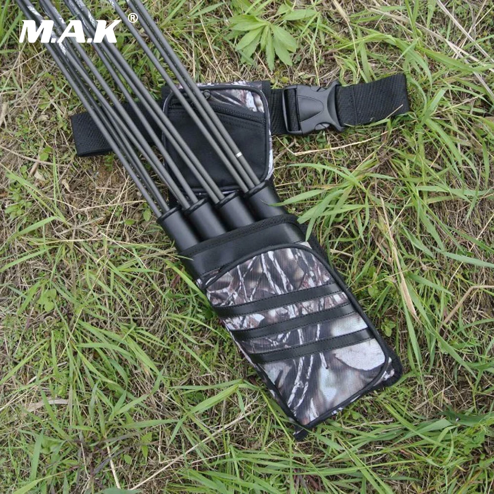 1 pc Arrow Bag 47X16 cm Camo Oxford Cloth Arrow Quiver 4 Point Single