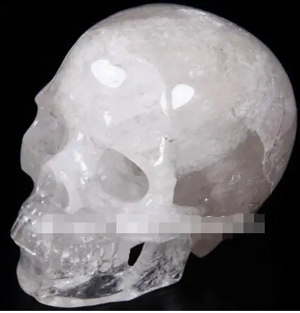 

SUIRONG---1101+++ Tourmaline Quartz Crystal Skull, Realistic, Crystal Healing