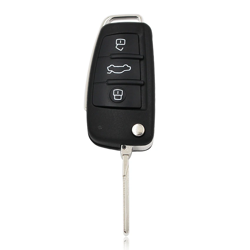 Для Audi Q7 дистанционный смарт ключ-брелок 3 кнопки 433 МГц 8E0 837 220 AF со специальными 8E чип неразрезанный БЕСКЛЮЧЕВОЙ вход fob