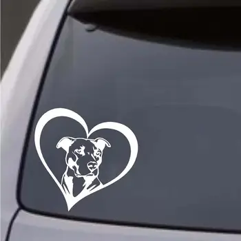 

Pit Bull Dog Heart Car Vehicle Body Window Reflective Decals Sticker Decoration