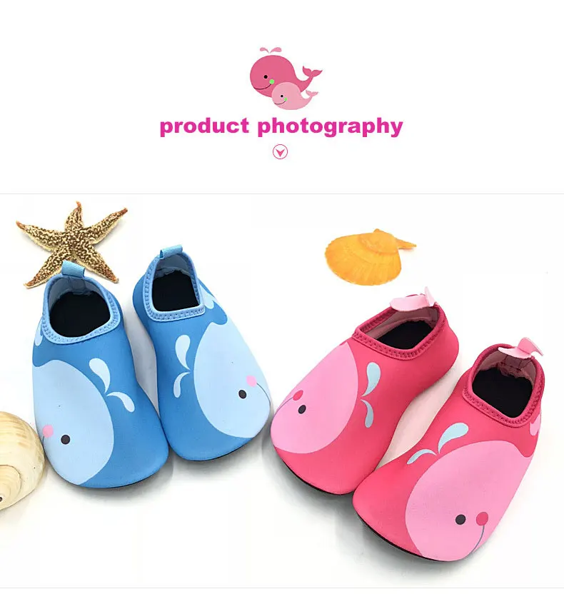 1 (13)Kids Quick Drying Wading Shoes Swim Water Footwear Barefoot LightWeight Aqua Socks For Kids' Sneakers Children Slippers