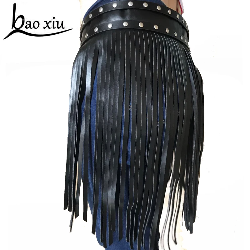 

Винтажный широкий пояс с бахромой в стиле бохо, Женский индивидуальный кожаный ремень, женские универсальные поясные ремни, аксессуары