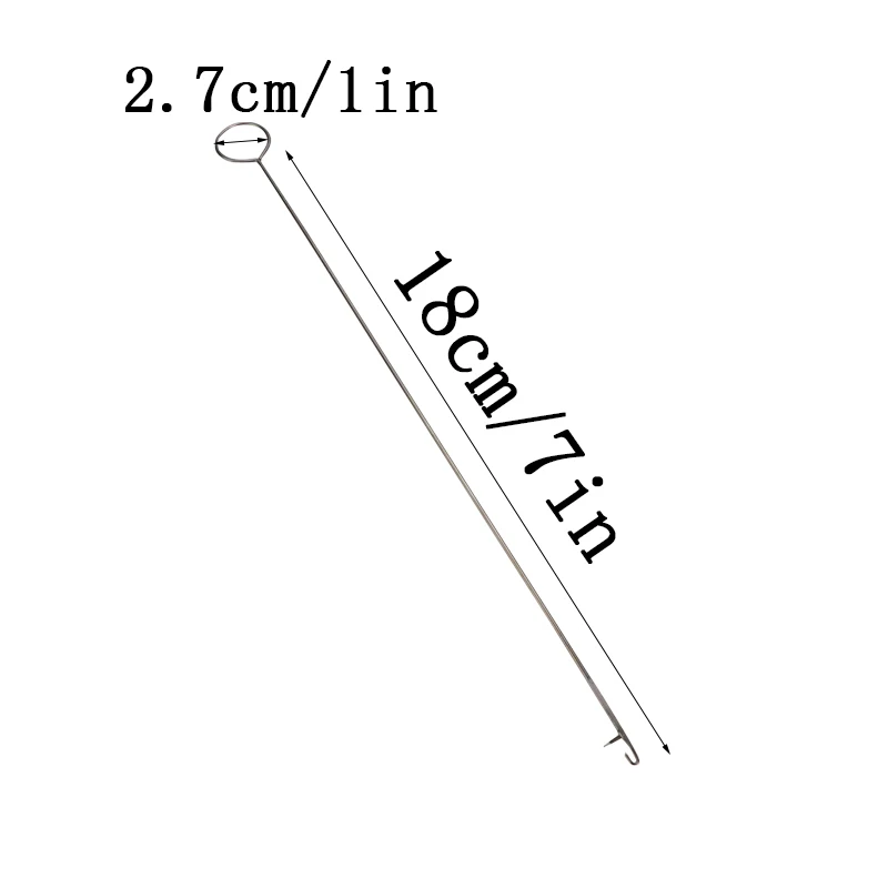 1PC Metal Sewing Loop Turner Hook Latch For Turning Fabric Tubes Straps Belts Strip for Home Sewing Tools 