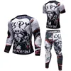 Brand New  BJJ MMA Work Out Compression Rashguard T Shirt Men VS PK Exercise 3D Fitness Tights Bodybuild Cross fit Rash Guard ► Photo 2/6