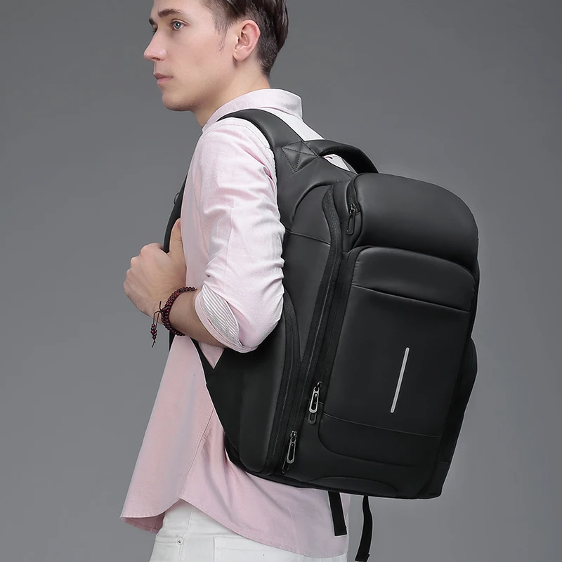 Negro hombres Mochila de viaje de 15,6 pulgadas portátil mochilas para Multi-capa bolsas hombre Mochila repelente al agua de negocios mochilas para n0010 Negro hombres Mochila de viaje de 15,6 pulgadas portátil mochilas para Multi-capa bolsas hombre Mochila repelente al agua de negocios mochilas para n0010