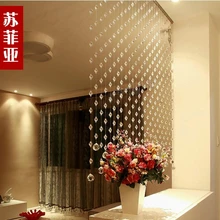 Крыльцо перегородки дверной занавес декоративный занавес 32 секции стеклянные бусины индивидуальные 20 м/лот хрустальные занавески