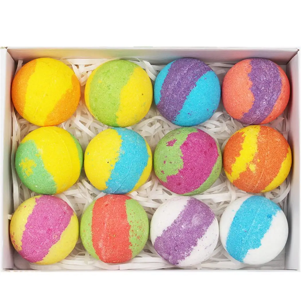 

Bath Bombs Gift Set Moisturizing Essential Oil Used to enhance your bath time experience. Round SPA Relax Tool