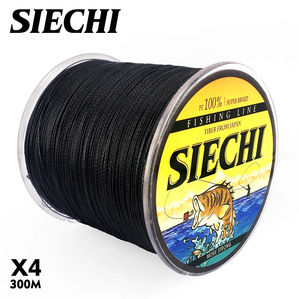 الصيد خطوط PE 300 M 4 ستراند ينسج SIECHI مضفر المتعددة الشعيرات خيط صيد واسعة زاوية مزين التكنولوجيا 18-80LB