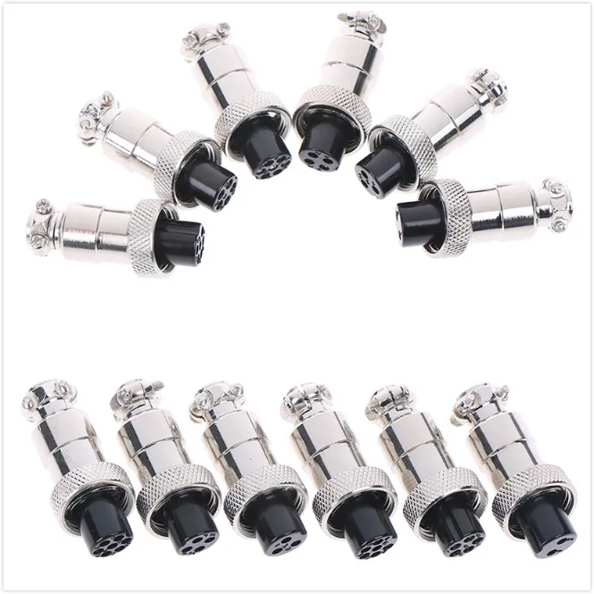 

1PCS Female Wire Panel Metal Connector Plug Dia 12 mm 2/3/4/5/8/9 Pin GX12 Aviation Plug Male