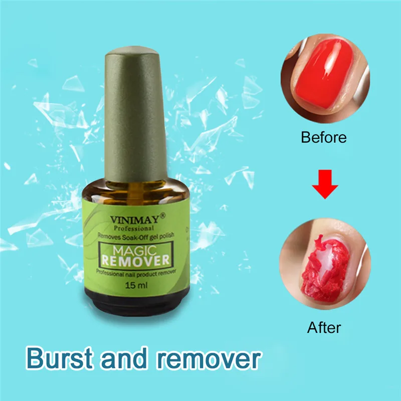 15 мл Burst Magic Remove УФ-гель для ногтей Magic Remover Soak off праймер для ногтей акриловый чистящий обезжириватель для лака для ногтей