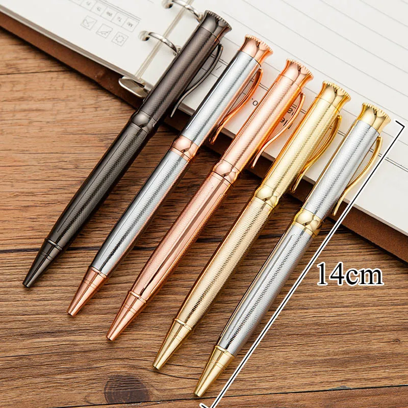 

Creativa Stationery 1.0mm Metal Luxury Ballpoint Pen Elegant Whirling Rose Gold Business Office Ball Pen For Gift Stationery