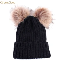 ChamsGend, Новое поступление, женские модные теплые зимние шапки, вязанная шерстяная шапка, головной убор, мастер-дизайнер, Прямая поставка 170914, A6#7