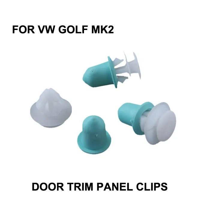 X10 Per Vw Golf Mk2 Door Moulding Trim Striscia Clip Rubstrip Oe # 191853585A