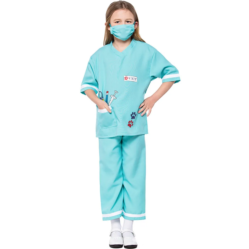 2018 Новый дизайн Детские костюмы E.R.Doctor Pretty Cosplay Хэллоуин наряды маскарадные для
