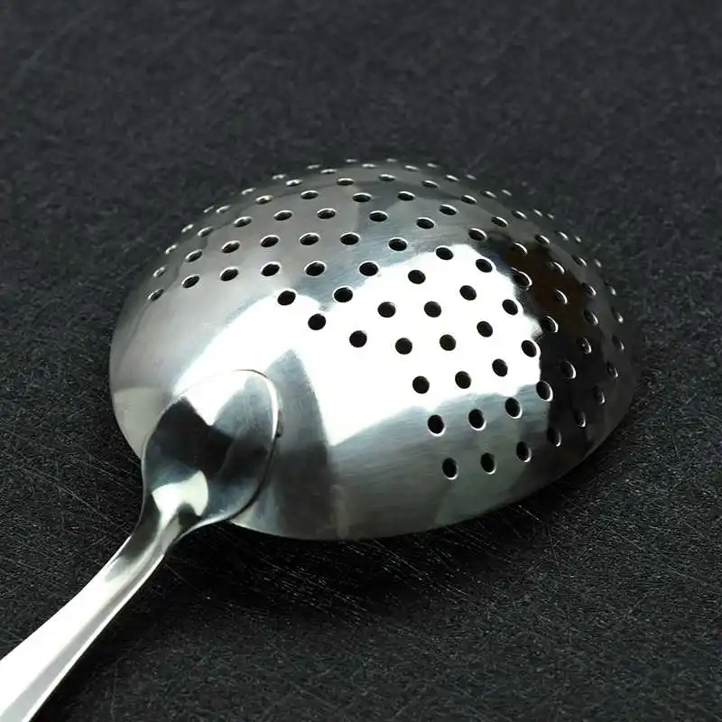 Bar Cocktail Strainer 304 Stainless Steel Julep Strainer Bartender Ice Strainer Colander Filter Spoon Shaped Sifter Bar Accessories (2)