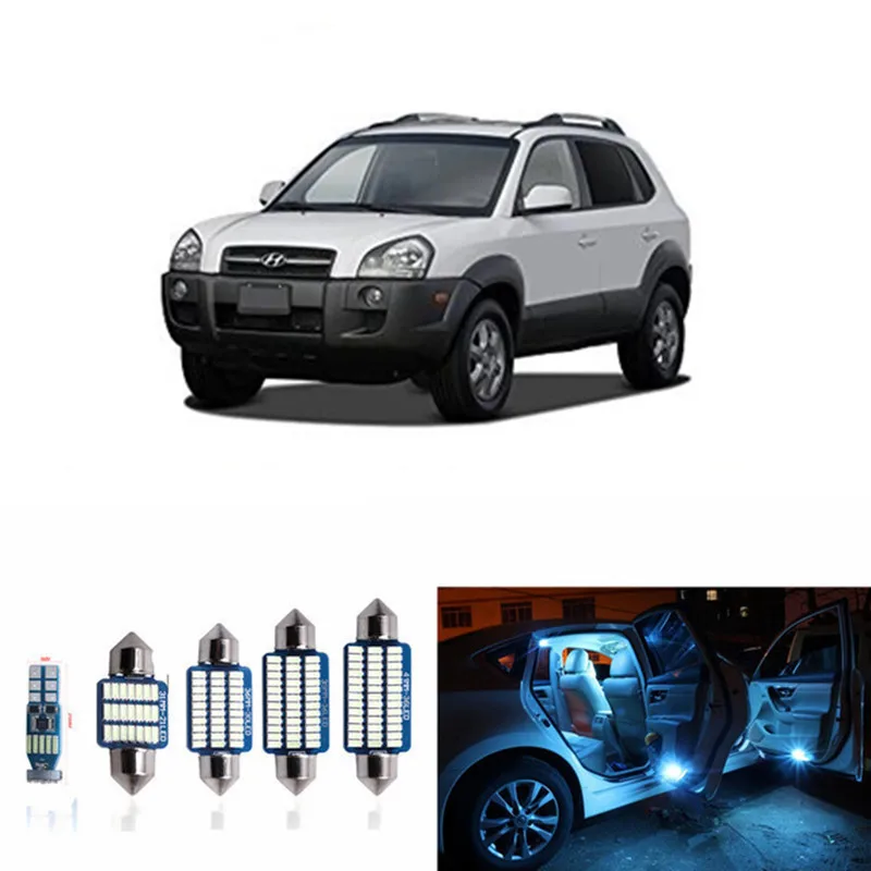 

12 шт., комплект светодиодного освещения для салона Hyundai Tucson 2005-2009