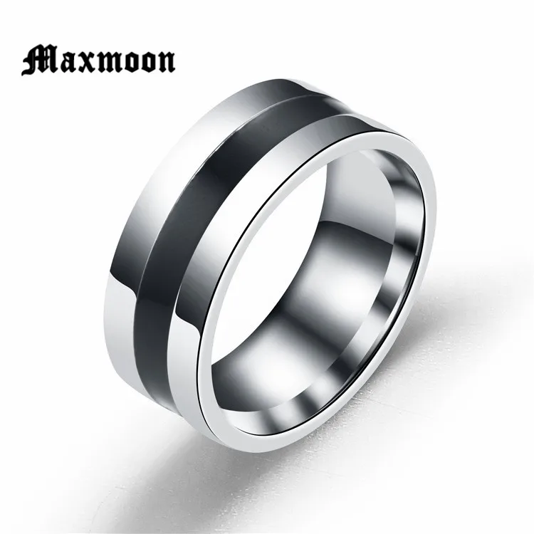 Винтажное серебряное кольцо Maxmoon для женщин и мужчин на палец из нержавеющей