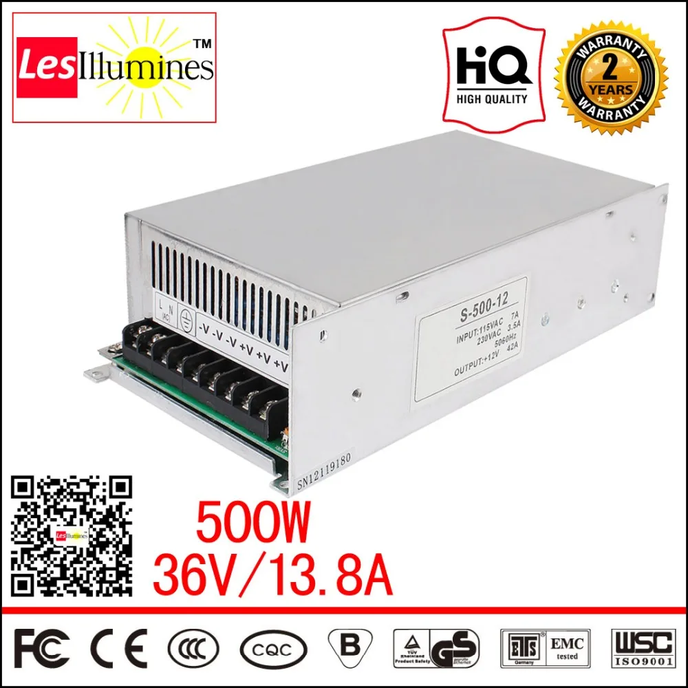 High Power SMPS AC DC 220V 36VDC LED Light Driver Source CE Approval