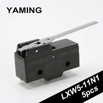 

Limit Switch 380VAC 220VDC 10A Electrical Accessories Micro Travel switch with long pole 3 screws LXW5-11N1 (5PCS)