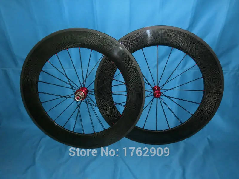 

New 700C 88mm clincher rim road bike 3K UD 12K full carbon bicycle wheelsets with Powerway R13 hubs 20.5 23 25mm width Free ship