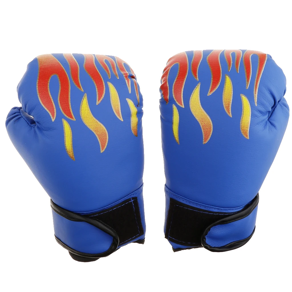 Kids Gel Boxing Kickboxing Training Gloves Gym Muay Thai Pouching Training Glove Mitts for Age 4-12 Year Boys Girls