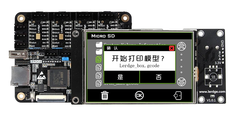 Placa de Peça Toque para Faça Placa + 3.5 Impressora Braço Lerdge x Controlador Tft Tela Você Mesmo Reprap Ultimaker Kit 3d 32bit 8 Cheap Peças e acessórios em 3D