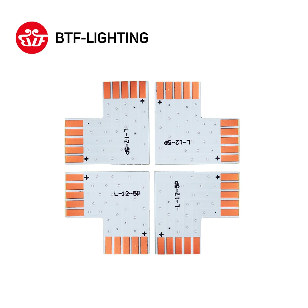 

10PCS~1000PCS 5PIN 12mm width corner Connector T/L/X shape solderless connector For RGBWW RGBW 5050 led strip light