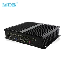 FASTDISK Industrial Business implant style Mini PC Computer SSD Core i5 cpu with HDMI VGA 6*port com 250GB SSD