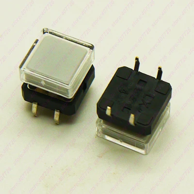 10 комплектов 12X12 мм всего H = 10 мм(3 в 1) переключатель+ 2 части крышки Мгновенный 4PIN SMT/DIP тактный переключатель кнопочный переключатель микроклавишная кнопка - Цвет: DIP With Grey 2Caps