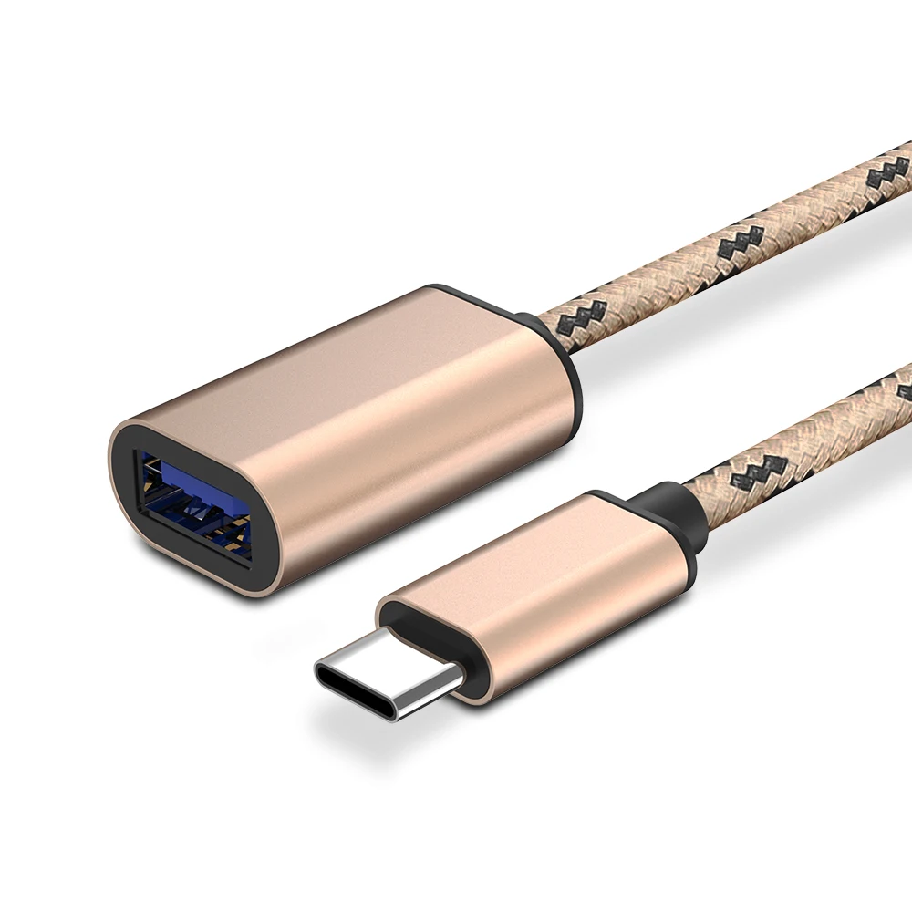 OTG адаптер для зарядного устройства FLOVEME Type C штекер USB кабель прочного женского