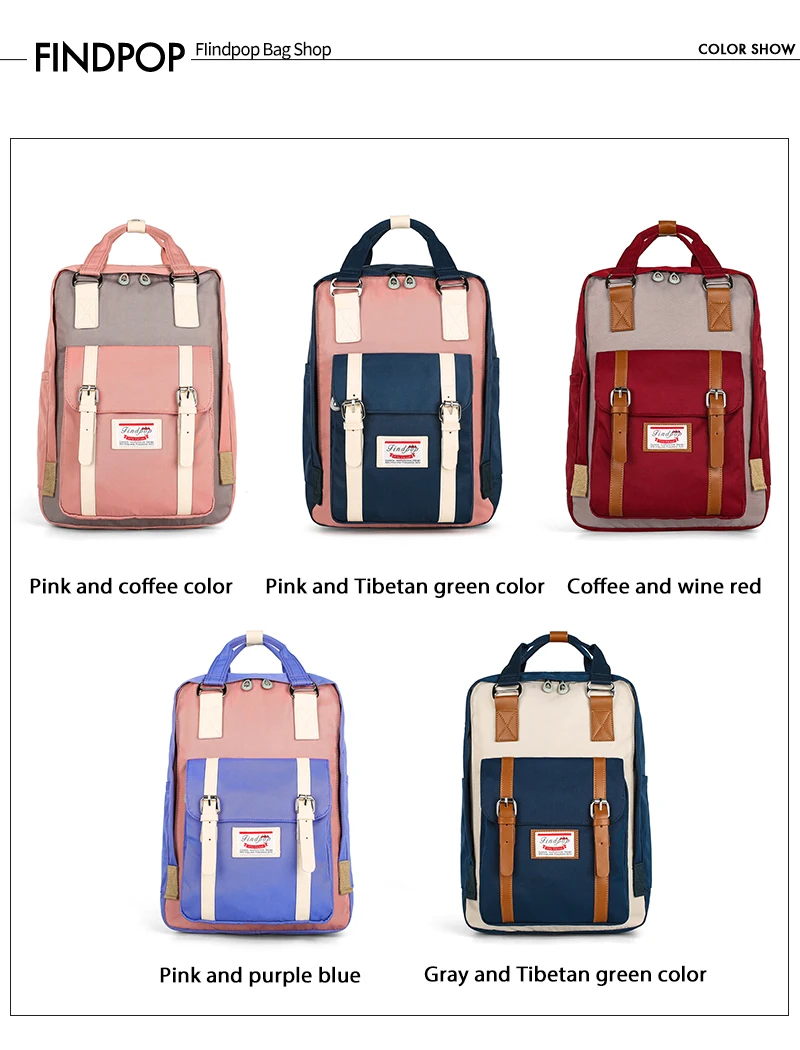 Findpop Kanken Рюкзаки Mochilas женские рюкзаки большой емкости рюкзак сумки для женщин винтажный лоскутный Kanken Back Pack