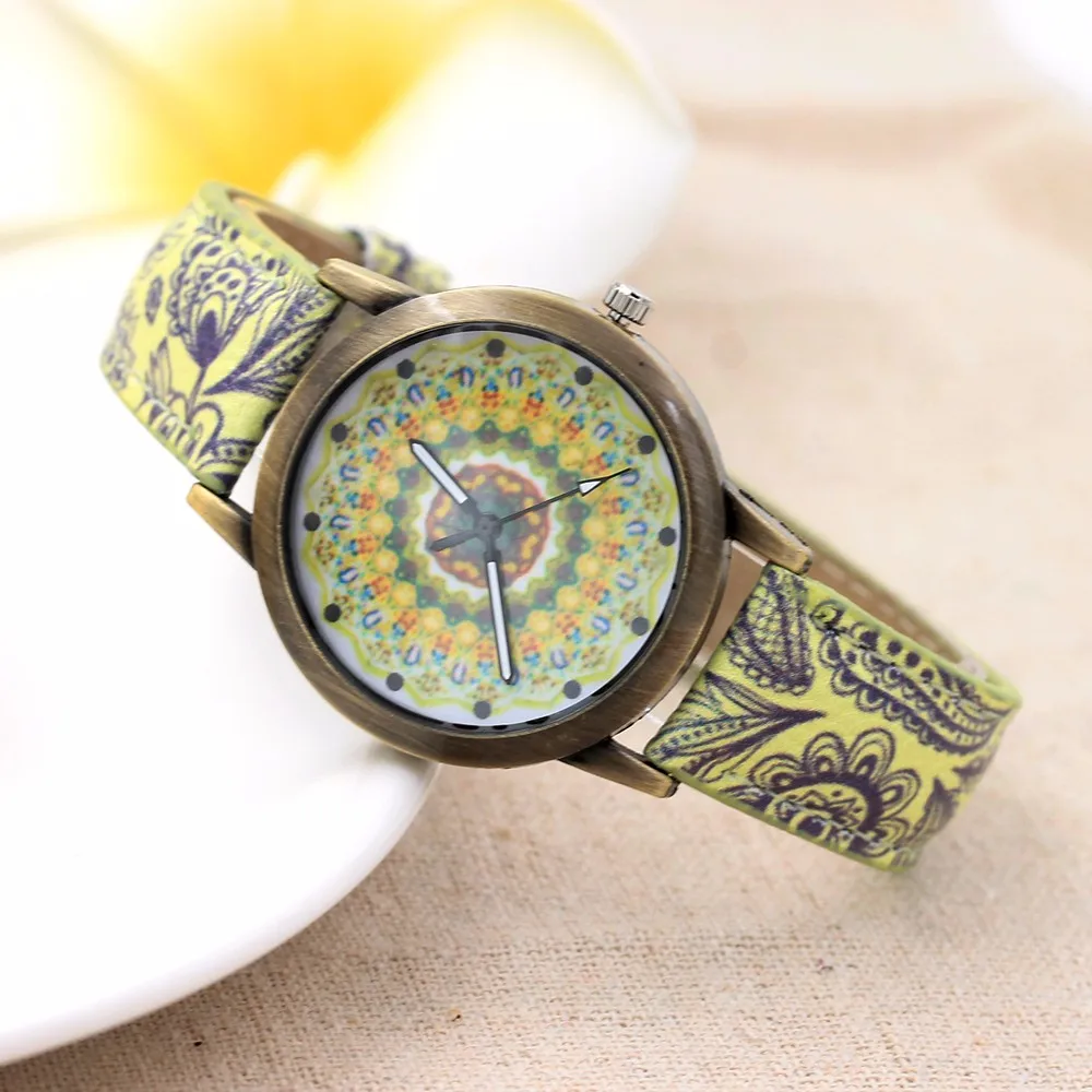 Reloj mujer, женские часы, ретро стиль, искусственная кожа, ремешок, аналоговые кварцевые наручные часы, женские часы, Montre Femme