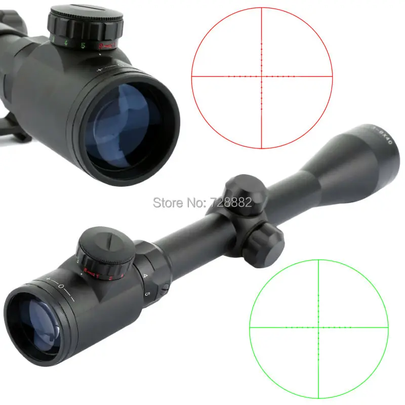 

Tactical 3-9x40 Scope Riflescope Air Rifle Optics Red Green Dot Reticle Sight Scope Night Vision With 20mm Rail Mount