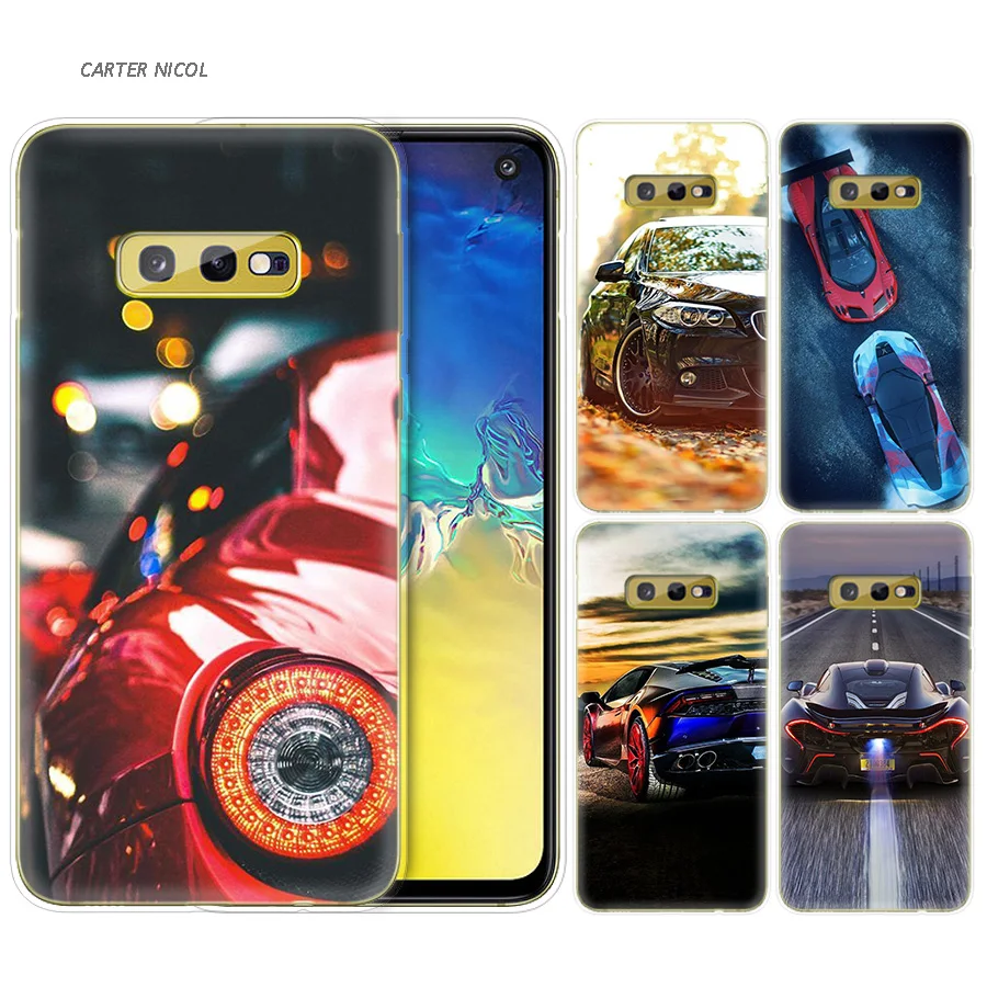 

Silicone Case for Samsung Galaxy S10 S10e S8 S9 J4 J6 A6 A8 Plus 5G M30 M20 M10 A50 A30 A10 Cover Red Sport Auto Car Classic