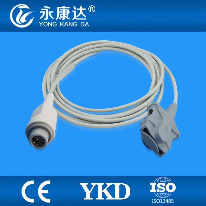 

Reusable Mindray T8 Oximax spo2 sensor for adult soft tip , 8pin/3m