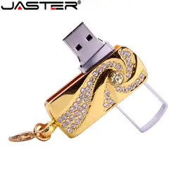 JASTER USB2.0 4 GB 8 GB 16 Гб, 32 ГБ, 64 ГБ прекрасный Bling Шинг горный хрусталь Diamond флешки Memory Stick USB флэш-диск флэш-накопитель