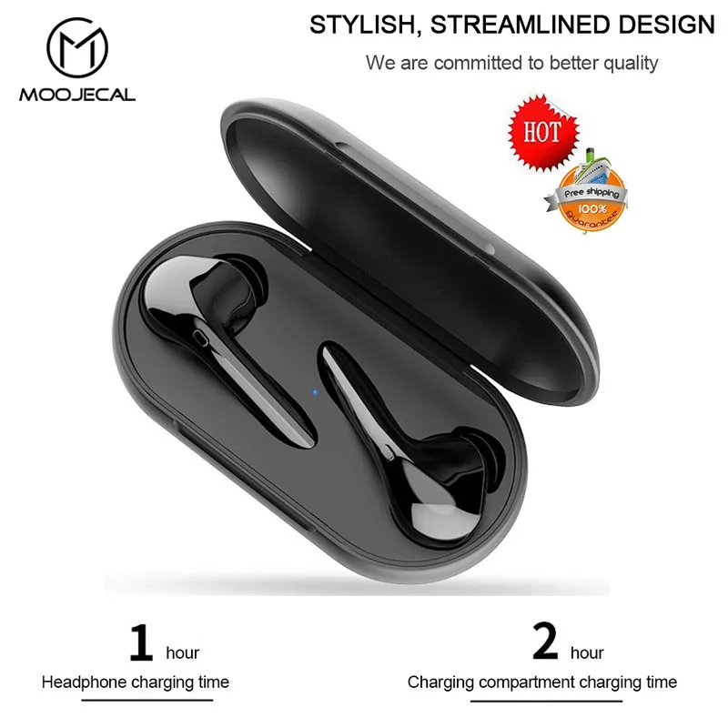 

TWS Earbuds Wireless Bluetooth headphones Sport in Ear Stereo Earbud Headset With Charging Box for iPhone Samsung phone headset