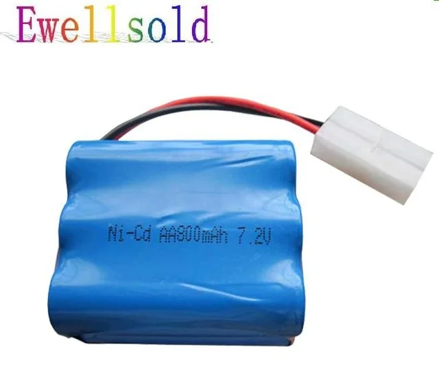 Ewellsold RC car RC truck HT-3827 HT-2879 HT-3832RC boat RC tank 7.2v 800mAh Ni-CD rechargeable battery 
