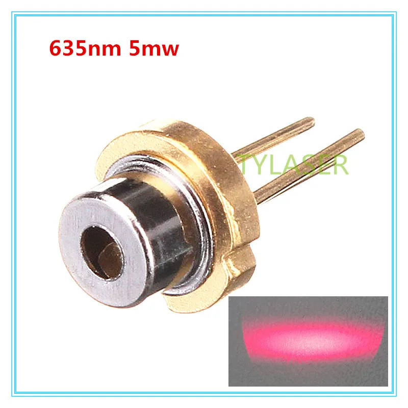 

Low Power 635nm Red 5mW D5.6mm Laser Diode N type with PD feeback
