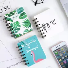 Свежий ноутбук со спиральной катушкой, 3 шт./партия, милые школьные принадлежности, Студенческая Маленькая книга, креативный ежедневник, планировщик