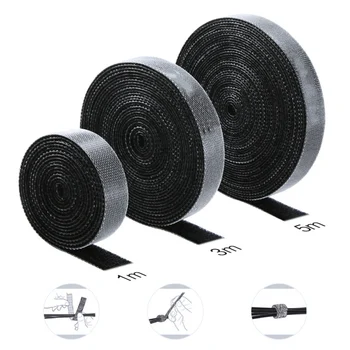 

TV Cable Organizer 1/3/5M Wire Winder Cable Tidy Straps Fastening Organizer Headphone Holder Protector PC Cable Management