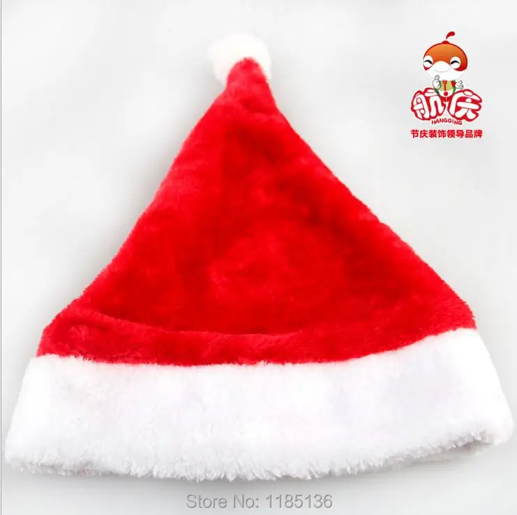 Высокое Качество Мягкий Рождество Шляпу Санта Рождественский Подарок Рождественские Украшения Удобные Маленькие И Большие Размеры C007
